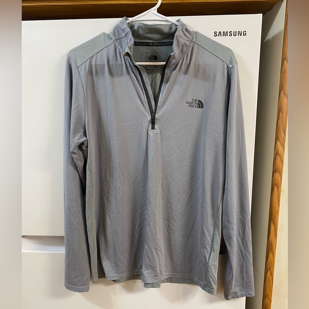 The North Face Light Gray Mountain Athletics Pullover